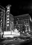 Chicago Theater Black and White Vertical Chicago Theater black and white