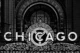 Chicago Theater Sign Black and White Horizontal Chicago Theater Sign black and white