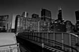 Clinton Street L Station Black and White Horizontal Clinton Street L Station black and white