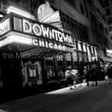 Downtown Chicago Bar Black and White Square Downtown Chicago Bar black and white
