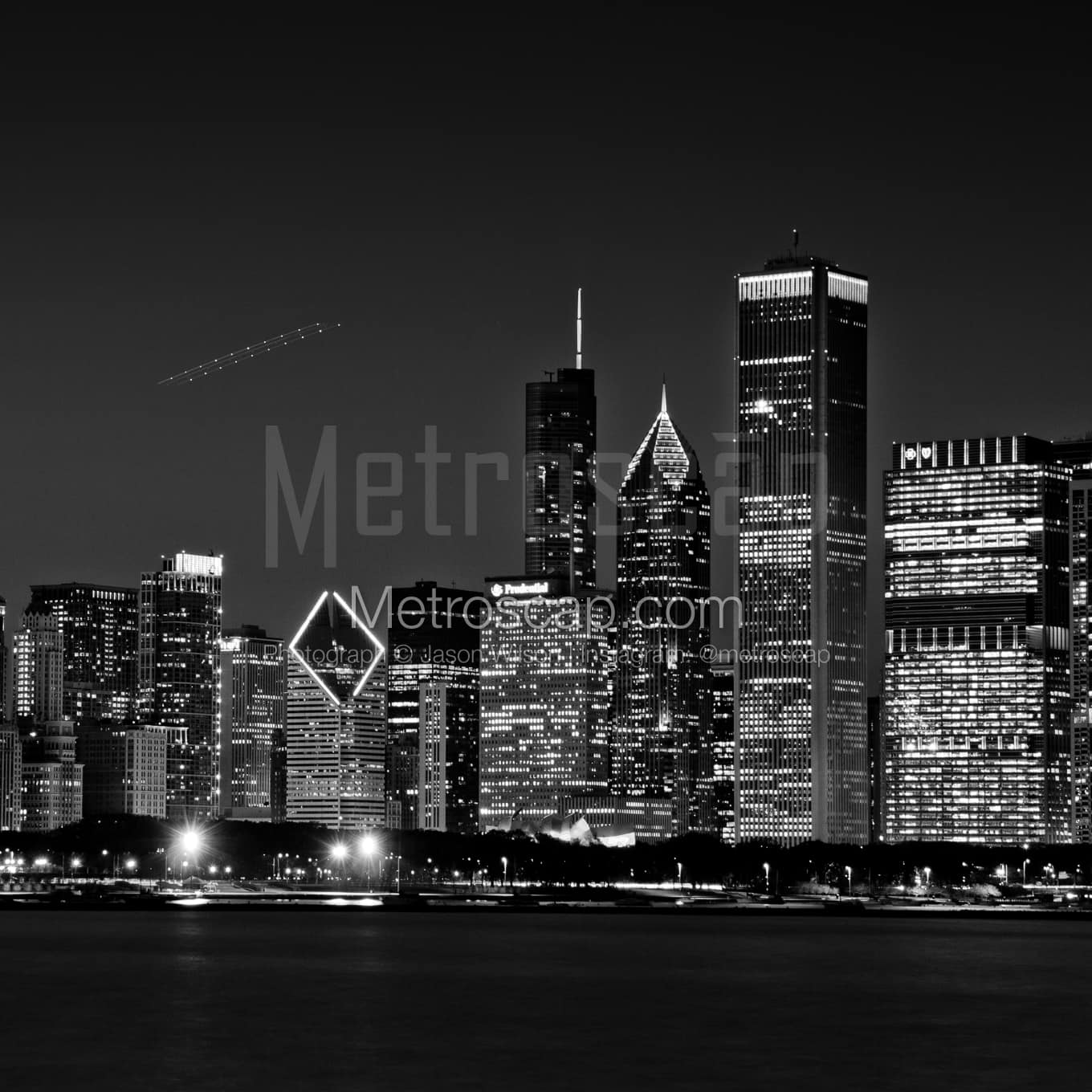 The Chicago Skyline from Adler Planetarium black and white Pictures The Chicago Skyline from Adler Planetarium black and white Pictures square crop