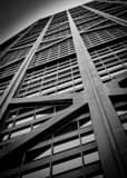 Hancock Building Support Beams Black and White Vertical Hancock Building Support Beams black and white
