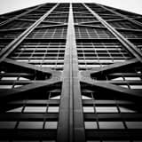 Hancock Tower Steel Bracing Supports Black and White Square Hancock Tower Steel Bracing Supports black and white