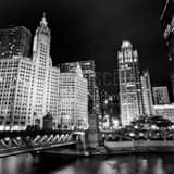 Michigan Avenue Black and White Square Michigan Avenue black and white
