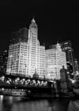 Michigan Avenue Black and White Vertical Michigan Avenue black and white