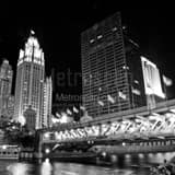 Michigan Avenue Bridge Black and White Square Michigan Avenue Bridge black and white