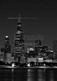 Sears Tower Black and White Vertical Sears Tower black and white