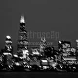 Sears Willis Tower Purposefully Blurry Black and White Square Sears Willis Tower Purposefully Blurry black and white