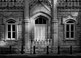 Side Door Of Old Chicago Water Tower Black and White Horizontal Side Door Of Old Chicago Water Tower black and white