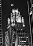 Tribune Tower Columbus Drive Black and White Vertical Tribune Tower Columbus Drive black and white