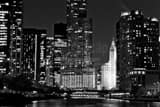 Trump Tower From Lakeshore Drive Black and White Horizontal Trump Tower From Lakeshore Drive black and white