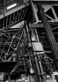 Under Lake And State L Station Black and White Vertical Under Lake And State L Station black and white