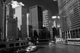 Wendella Boat Architectural Tours Chicago River Black and White Horizontal Wendella Boat Architectural Tours Chicago River black and white