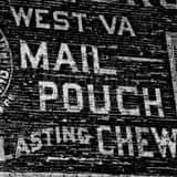 Mail Pouch Tobacco Mural Black and White Square Mail Pouch Tobacco Mural black and white