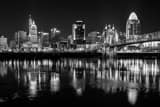 The New Cincinnati Skyline from Covington Kentucky black and white Pictures Horizontal The New Cincinnati Skyline from Covington Kentucky black and white Pictures