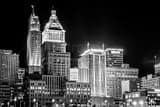 Cincinnati Skyline Paul Brown Stadium Black and White Horizontal Cincinnati Skyline Paul Brown Stadium black and white