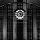Cincinnati Union Terminal Clock Black and White Square Cincinnati Union Terminal Clock black and white