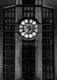 Cincinnati Union Terminal Clock Black and White Vertical Cincinnati Union Terminal Clock black and white