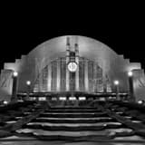 Cincinnati Union Terminal Museum Black and White Square Cincinnati Union Terminal Museum black and white