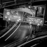 Egglston Third Exit Columbia Parkway Black and White Square Egglston Third Exit Columbia Parkway black and white