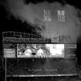 Jay Bruce Cincinnati Reds Walkoff Celebration Black and White Square Jay Bruce Cincinnati Reds Walkoff Celebration black and white