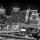 Procter Gamble Buildings Tilted Angle Black and White Square Procter Gamble Buildings Tilted Angle black and white