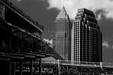 Key Bank Building From Jacobs Field Black and White Horizontal Key Bank Building From Jacobs Field black and white