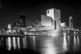 Rock Roll Hof Black and White Horizontal Rock Roll Hof black and white