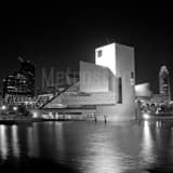 Rock Roll Hof Black and White Square Rock Roll Hof black and white