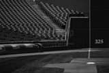 Third Base Line Jacobs Field Black and White Horizontal Third Base Line Jacobs Field black and white