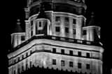 Top Of Terminal Tower Black and White Horizontal Top Of Terminal Tower black and white