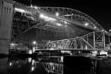 Veterans Memorial Bridge Black and White Horizontal Veterans Memorial Bridge black and white