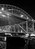 Veterans Memorial Bridge Black and White Vertical Veterans Memorial Bridge black and white