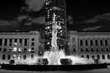 War Memorial Fountain Black and White Horizontal War Memorial Fountain black and white