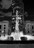 War Memorial Fountain Black and White Vertical War Memorial Fountain black and white