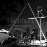 CCAD ART Sculpture Gay Street Black and White Square CCAD ART Sculpture Gay Street black and white