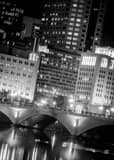 Broad Street Bridge Over Scioto River Black and White Vertical Broad Street Bridge Over Scioto River black and white