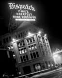 Columbus Dispatch Building Black and White Vertical Columbus Dispatch Building black and white