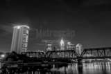 Columbus Ohio Skyline Black and White Horizontal Columbus Ohio Skyline black and white