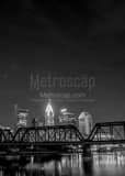 Columbus Ohio Skyline Black and White Vertical Columbus Ohio Skyline black and white