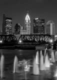 Columbus Ohio Skyline Northbank Park Black and White Vertical Columbus Ohio Skyline Northbank Park black and white