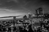 Columbus Skyline From Waterford Tower Black and White Horizontal Columbus Skyline From Waterford Tower black and white