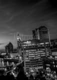 Columbus Skyline From Waterford Tower Black and White Vertical Columbus Skyline From Waterford Tower black and white