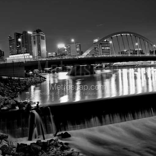 Columbus Black and White Photos of The Columbus Skyline with New Main Street Bridge The Columbus Skyline with New Main Street Bridge -- Columbus Black and White Photos