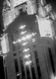 Cross Of Office Lights Leveque Tower Black and White Vertical Cross Of Office Lights Leveque Tower black and white