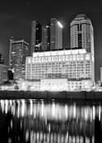 Downtown Columbus City Skyline Black and White Vertical Downtown Columbus City Skyline black and white