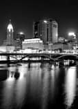 Downtown Columbus Ohio City Skyline Black and White Vertical Downtown Columbus Ohio City Skyline black and white