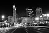 Downtown Columbus Skyline National Road Black and White Horizontal Downtown Columbus Skyline National Road black and white