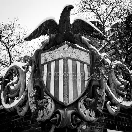 Columbus Black and White Photos of The Eagle and Shield at the Columbus Cultural Arts Center The Eagle and Shield at the Columbus Cultural Arts Center -- Columbus Black and White Photos