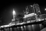 Frozen Scioto River Black and White Horizontal Frozen Scioto River black and white
